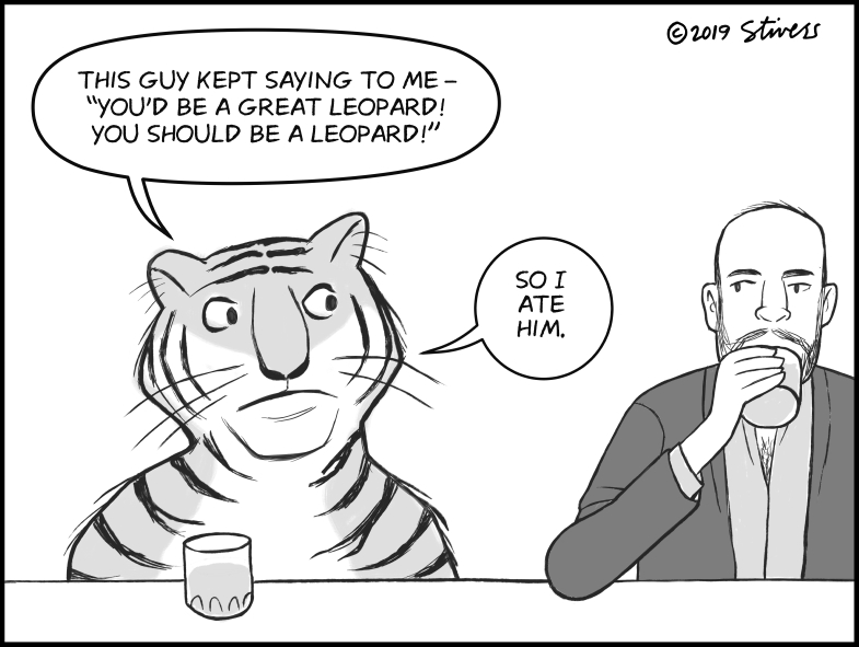 Tiger to leopard
